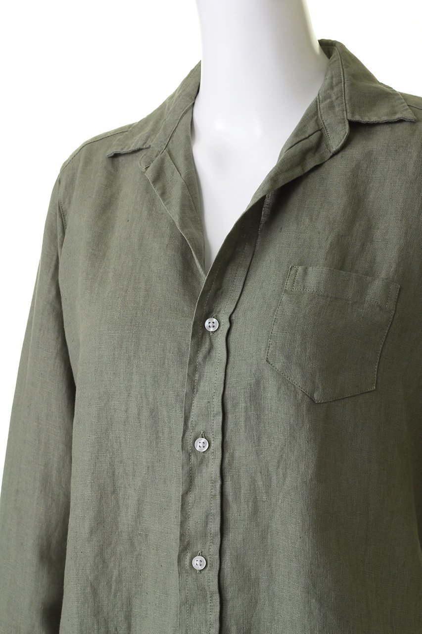 【フランク&アイリーン/Frank&Eileen】のEILEEN イタリアンリネン カラーシャツ 人気、トレンドファッション・服の通販 founy(ファニー) 　ファッション　Fashion　レディースファッション　WOMEN　トップス・カットソー　Tops/Tshirt　シャツ/ブラウス　Shirts/Blouses　スリーブ　Sleeve　センター　Center　デニム　Denim　リゾート　Resort　リネン　Linen　ロング　Long　other-5|ID: prp329100004066775 ipo3291000000032183394