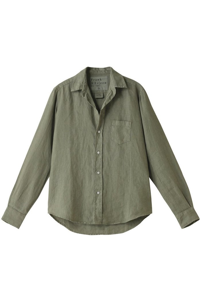 【フランク&アイリーン/Frank&Eileen】のEILEEN イタリアンリネン カラーシャツ インテリア・キッズ・メンズ・レディースファッション・服の通販 founy(ファニー) https://founy.com/ ファッション Fashion レディースファッション WOMEN トップス・カットソー Tops/Tshirt シャツ/ブラウス Shirts/Blouses スリーブ Sleeve センター Center デニム Denim リゾート Resort リネン Linen ロング Long |ID: prp329100004066775 ipo3291000000032197123