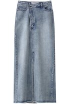 【サードマガジン/THIRD MAGAZINE】のクロスウエストデニムスカート 人気、トレンドファッション・服の通販 founy(ファニー) ファッション Fashion レディースファッション Fashion for Women スカート Skirts デニムスカート・カジュアルスカート Denim Skirts ロングスカート Long Skirts / Maxi & Midi Skirts アシンメトリー Asymmetrical Style デニム Denim, Jeans Material フロント Front, Front Design ロング Long, Long-Length 再入荷 Restock / Back in Stock thumbnail ブルー|ID: prp329100004066779 ipo3291000000035509489