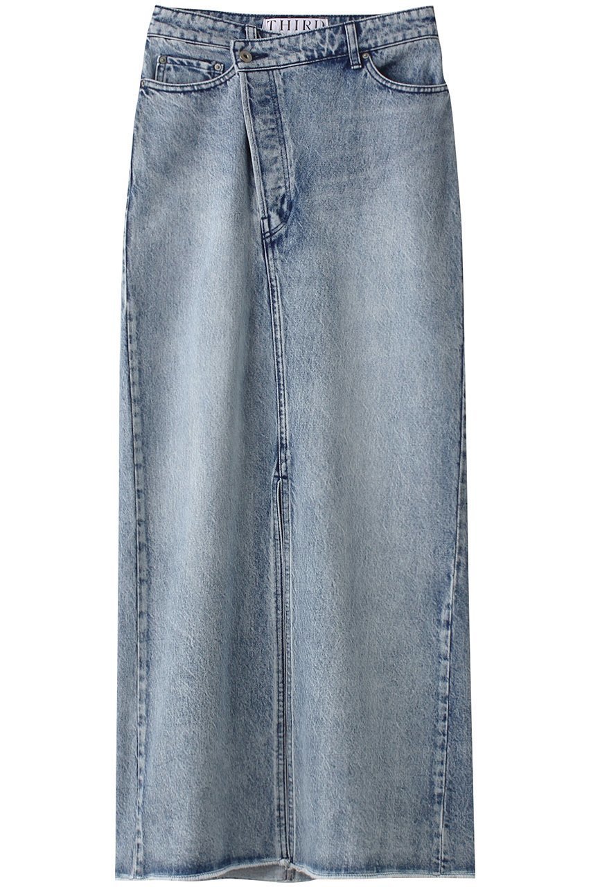【サードマガジン/THIRD MAGAZINE】のクロスウエストデニムスカート インテリア・キッズ・メンズ・レディースファッション・服の通販 founy(ファニー) 　ファッション　Fashion　レディースファッション　Fashion for Women　スカート　Skirts　デニムスカート・カジュアルスカート　Denim Skirts　ロングスカート　Long Skirts / Maxi & Midi Skirts　アシンメトリー　Asymmetrical Style　デニム　Denim, Jeans Material　フロント　Front, Front Design　ロング　Long, Long-Length　再入荷　Restock / Back in Stock　ブルー|ID: prp329100004066779 ipo3291000000035509489