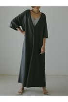 【エトレトウキョウ/ETRE TOKYO】のVネックリラクシーオールインワン 人気、トレンドファッション・服の通販 founy(ファニー) ファッション Fashion レディースファッション WOMEN パンツ Pants おすすめ Recommend サンダル Sandals ワイド Wide thumbnail チャコールグレー|ID: prp329100004068643 ipo3291000000027432210