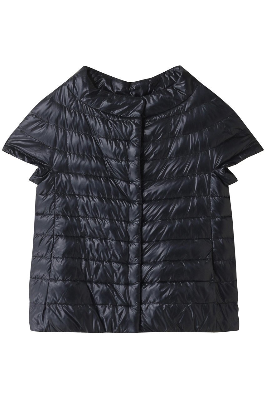 【ヘルノ/HERNO】のイコニコ ナイロン ダウンベスト インテリア・キッズ・メンズ・レディースファッション・服の通販 founy(ファニー) 　ファッション　Fashion　レディースファッション　Fashion for Women　アウター　Coat / Outerwear Collection　レディースジャケット・軽アウター　Jackets　ジャケット　Jacket, Outerwear　ダウン　Down, Puffer　ブルゾン　Blouson, Bomber Jacket　ベスト　Vest, Waistcoat　エレガント 上品　Elegant　半袖　Short Sleeve, Half Sleeve　軽量　Lightweight, Ultra Light　ネイビー|ID: prp329100004068661 ipo3291000000032954922