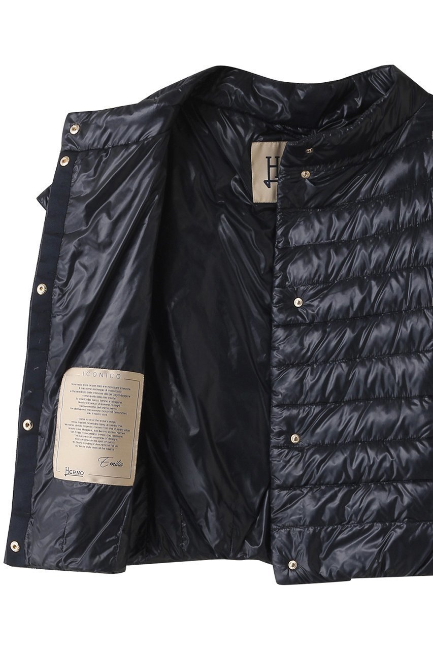 【ヘルノ/HERNO】のイコニコ ナイロン ダウンベスト 人気、トレンドファッション・服の通販 founy(ファニー) 　ファッション　Fashion　レディースファッション　Fashion for Women　アウター　Coat / Outerwear Collection　レディースジャケット・軽アウター　Jackets　ジャケット　Jacket, Outerwear　ダウン　Down, Puffer　ブルゾン　Blouson, Bomber Jacket　ベスト　Vest, Waistcoat　エレガント 上品　Elegant　半袖　Short Sleeve, Half Sleeve　軽量　Lightweight, Ultra Light　other-6|ID: prp329100004068661 ipo3291000000032954948