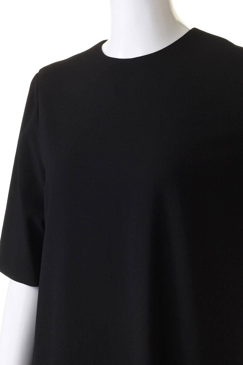 【エイトン/ATON】のHIGH TWIST WOOL ハーフスリーブ ドレス 人気、トレンドファッション・服の通販 founy(ファニー) 　ファッション　Fashion　レディースファッション　Fashion for Women　ワンピース　Dresses　フォーマル・パーティードレス・結婚式用ドレス　Elegant & Casual Dresses　チュニック　Tunic Tops & Dresses　シンプル　Simple, Minimal　スリット　Slit, Slit Detail　スリーブ　Sleeve, Long Sleeve / Short Sleeve　チュニック　Tunic, Long Top　ドレス　Dress, One-Piece　ハーフ　Half, Half-Length　フォーマル　Formal, Dressy　ロング　Long, Long-Length　other-5|ID: prp329100004068664 ipo3291000000032891086