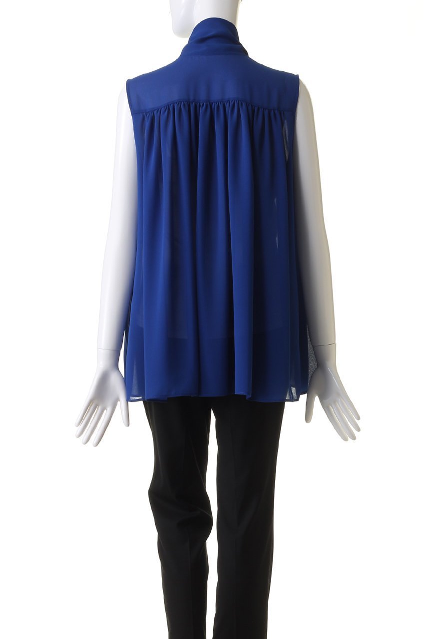 【デザイン ワークス/DESIGN WORKS】のシフォンボウタイブラウス 人気、トレンドファッション・服の通販 founy(ファニー) 　ファッション　Fashion　レディースファッション　Fashion for Women　トップス・カットソー　Cut & Sew Tops　キャミソール&ノースリーブ　Camisoles & Sleeveless Tops　シャツ・ブラウス・オフィスカジュアル　Elegant Blouses & Button-Ups　おすすめ　Recommended / Our Picks　シフォン　Chiffon, Lightweight Fabric　ジョーゼット　Georgette, Semi-Sheer Fabric　ノースリーブ　Sleeveless, No-Sleeve　ボトム　Bottoms, Lower Wear　other-4|ID: prp329100004068679 ipo3291000000034955107