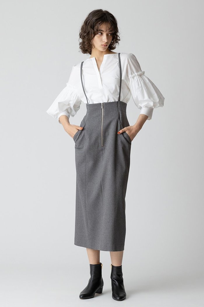 【アルアバイル/allureville】のフロントジップサスペンダースカート インテリア・キッズ・メンズ・レディースファッション・服の通販 founy(ファニー) https://founy.com/ ファッション Fashion レディースファッション Fashion for Women スカート Skirts ロングスカート Long Skirts / Maxi & Midi Skirts サスペンダー Suspenders, Braces ジップ Zip, Zipper トレンド Trend, Trending Now メランジ Melange, Mixed Yarn ロング Long, Long-Length |ID: prp329100004073286 ipo3291000000032827115
