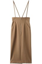【アルアバイル/allureville】のフロントジップサスペンダースカート キャメル|ID: prp329100004073286 ipo3291000000032827118