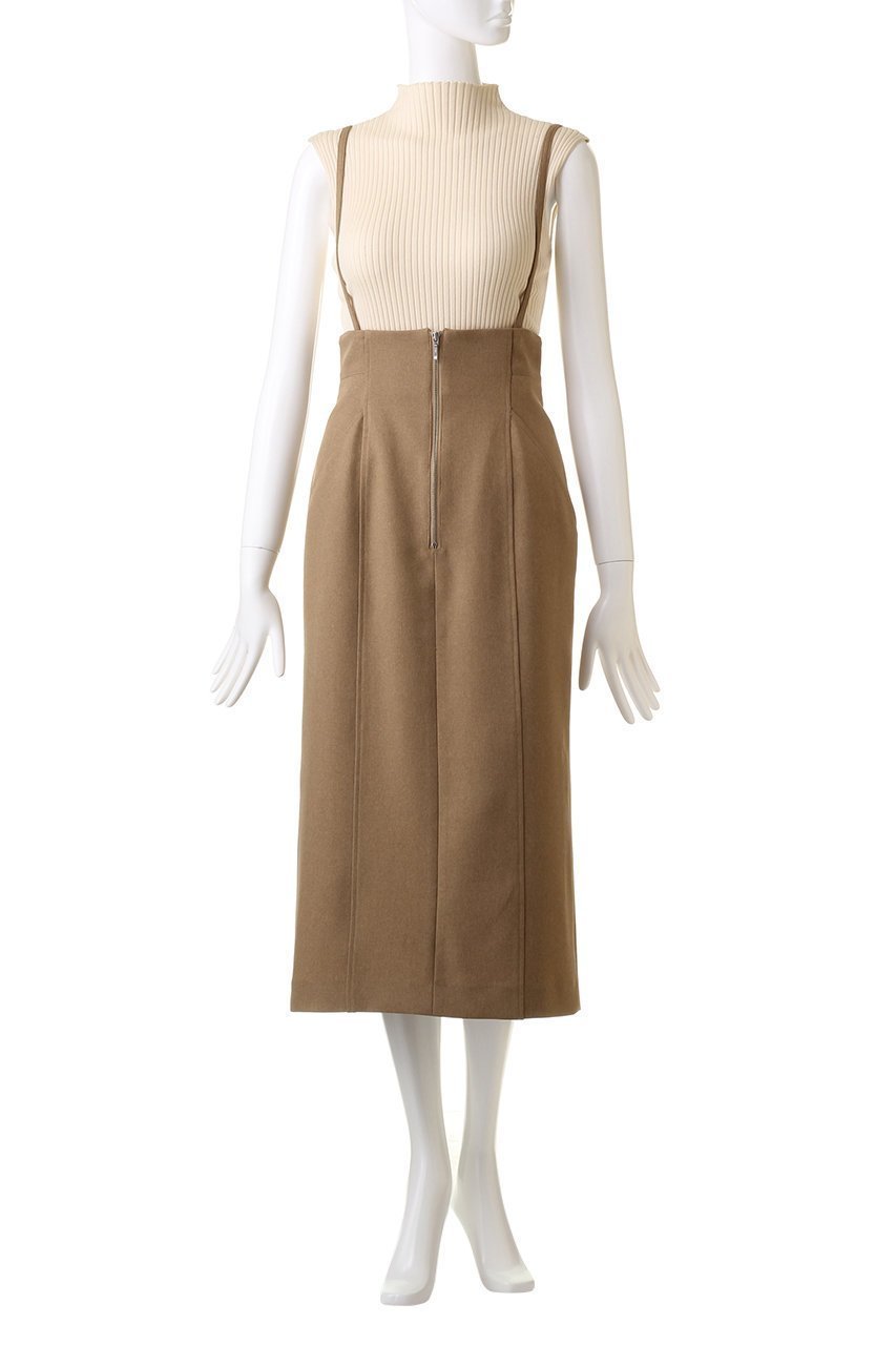 【アルアバイル/allureville】のフロントジップサスペンダースカート 人気、トレンドファッション・服の通販 founy(ファニー) 　ファッション　Fashion　レディースファッション　Fashion for Women　スカート　Skirts　ロングスカート　Long Skirts / Maxi & Midi Skirts　サスペンダー　Suspenders, Braces　ジップ　Zip, Zipper　トレンド　Trend, Trending Now　メランジ　Melange, Mixed Yarn　ロング　Long, Long-Length　other-2|ID: prp329100004073286 ipo3291000000032827121