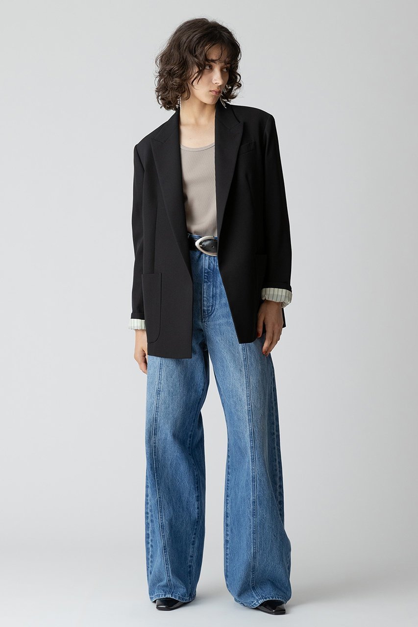 【アルアバイル/allureville】のビスコースウールボタンレスジャケット 人気、トレンドファッション・服の通販 founy(ファニー) 　ファッション　Fashion　レディースファッション　Fashion for Women　アウター　Coat / Outerwear Collection　レディースジャケット・軽アウター　Jackets　おすすめ　Recommended / Our Picks　ショルダー　Shoulder, Shoulder Strap　ジャケット　Jacket, Outerwear　トレンド　Trend, Trending Now　リラックス　Relax, Relaxed Fit　再入荷　Restock / Back in Stock　other-7|ID: prp329100004073288 ipo3291000000035969599