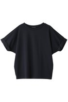 【ミズイロ インド/mizuiro ind】のdolman roll up T Tシャツ navy|ID:prp329100004073290