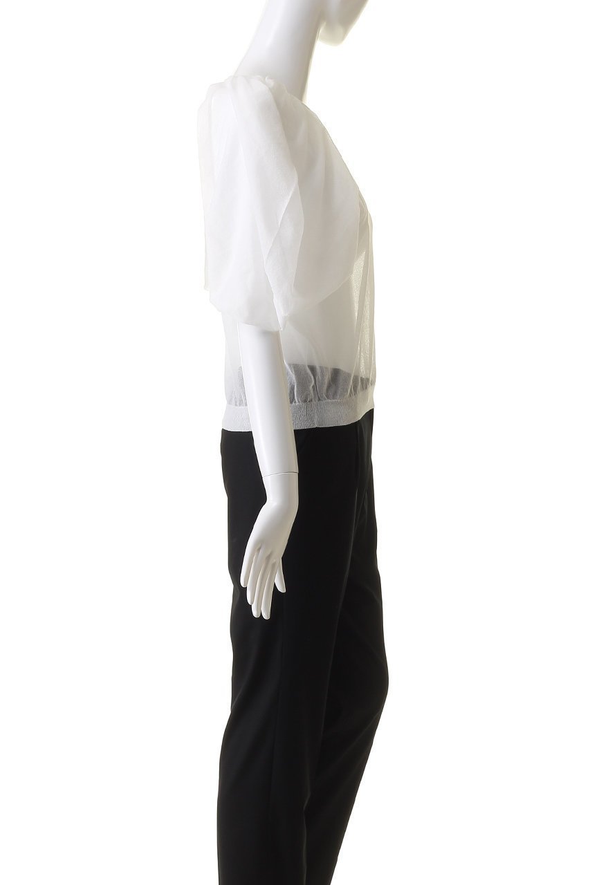 【ル フィル/LE PHIL】のシアーパフスリーブニット 人気、トレンドファッション・服の通販 founy(ファニー) 　ファッション　Fashion　レディースファッション　Fashion for Women　トップス・カットソー　Cut & Sew Tops　ニット　Knit Tops & Sweaters　カジュアルプルオーバー・ニットトップス　Pullovers & Knit Tops / Casual Pullovers　おすすめ　Recommended / Our Picks　シアー　Sheer, See-Through　ボトム　Bottoms, Lower Wear　other-3|ID: prp329100004073314 ipo3291000000032939507