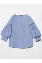 【アルアバイル/allureville】のパフギャザースリーブブラウス 人気、トレンドファッション・服の通販 founy(ファニー) ファッション Fashion レディースファッション WOMEN トップス・カットソー Tops/Tshirt シャツ/ブラウス Shirts/Blouses スキッパー Skipper スリーブ Sleeve バルーン Balloon フェミニン Feminine フロント Front ロング Long NEW・新作・新着・新入荷 New Arrivals thumbnail ブルー|ID: prp329100004073319 ipo3291000000027486825