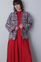 【ヒューエルミュージアム/hueLe Museum】の【STUMBLY】Round No Collar Jacket ブルー|ID: prp329100004073326 ipo3291000000036061826