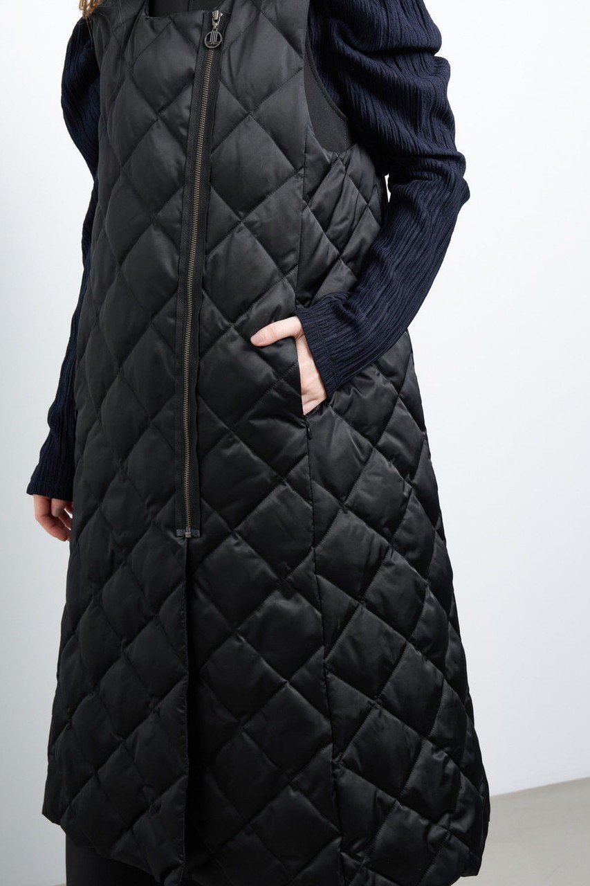 【ランバン オン ブルー/LANVIN en Bleu】の【LANVIN en Bleu × TAION × LIMONTA EAST】ワンピース 人気、トレンドファッション・服の通販 founy(ファニー) 　ファッション　Fashion　レディースファッション　Fashion for Women　ワンピース　Dresses　チュニック　Tunic Tops & Dresses　アシンメトリー　Asymmetrical Style　ジップ　Zip, Zipper　ダウン　Down, Puffer　チュニック　Tunic, Long Top　ロング　Long, Long-Length　other-6|ID: prp329100004074510 ipo3291000000032890179