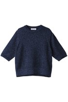 【サクラ/SACRA】のグロッシーリリープルオーバー 人気、トレンドファッション・服の通販 founy(ファニー) ファッション Fashion レディースファッション WOMEN トップス・カットソー Tops/Tshirt ニット Knit Tops プルオーバー Pullover イタリア Italy シンプル Simple スリーブ Sleeve ハーフ Half ラグジュアリー Luxury thumbnail ネイビー|ID: prp329100004074520 ipo3291000000027503929