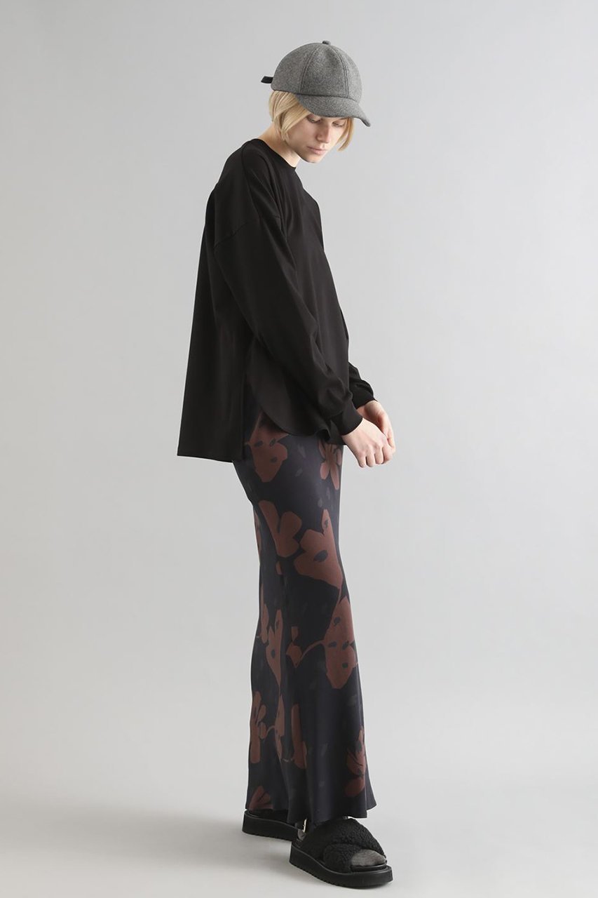 【サクラ/SACRA】のプレミアムコットンロングスリーブカットソー 人気、トレンドファッション・服の通販 founy(ファニー) 　ファッション　Fashion　レディースファッション　WOMEN　トップス・カットソー　Tops/Tshirt　シャツ/ブラウス　Shirts/Blouses　ロング / Tシャツ　T-Shirts　カットソー　Cut and Sewn　カットソー　Cut And Sew　シンプル　Simple　スリーブ　Sleeve　ヘムライン　Hemline　ラウンド　Round　ロング　Long　エレガント 上品　Elegant　定番　Standard　other-6|ID: prp329100004074525 ipo3291000000031420139