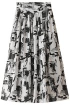 【レリル/lelill】の幾何学ペイントフレアーSK 人気、トレンドファッション・服の通販 founy(ファニー) ファッション Fashion レディースファッション Fashion for Women スカート Skirts エレガント 上品 Elegant シンプル Simple, Minimal フォーマル Formal, Dressy フレア Flare, Flared プリント Print, Printed Pattern モノトーン Monotone, Black and White thumbnail オフホワイト|ID: prp329100004074543 ipo3291000000036562817