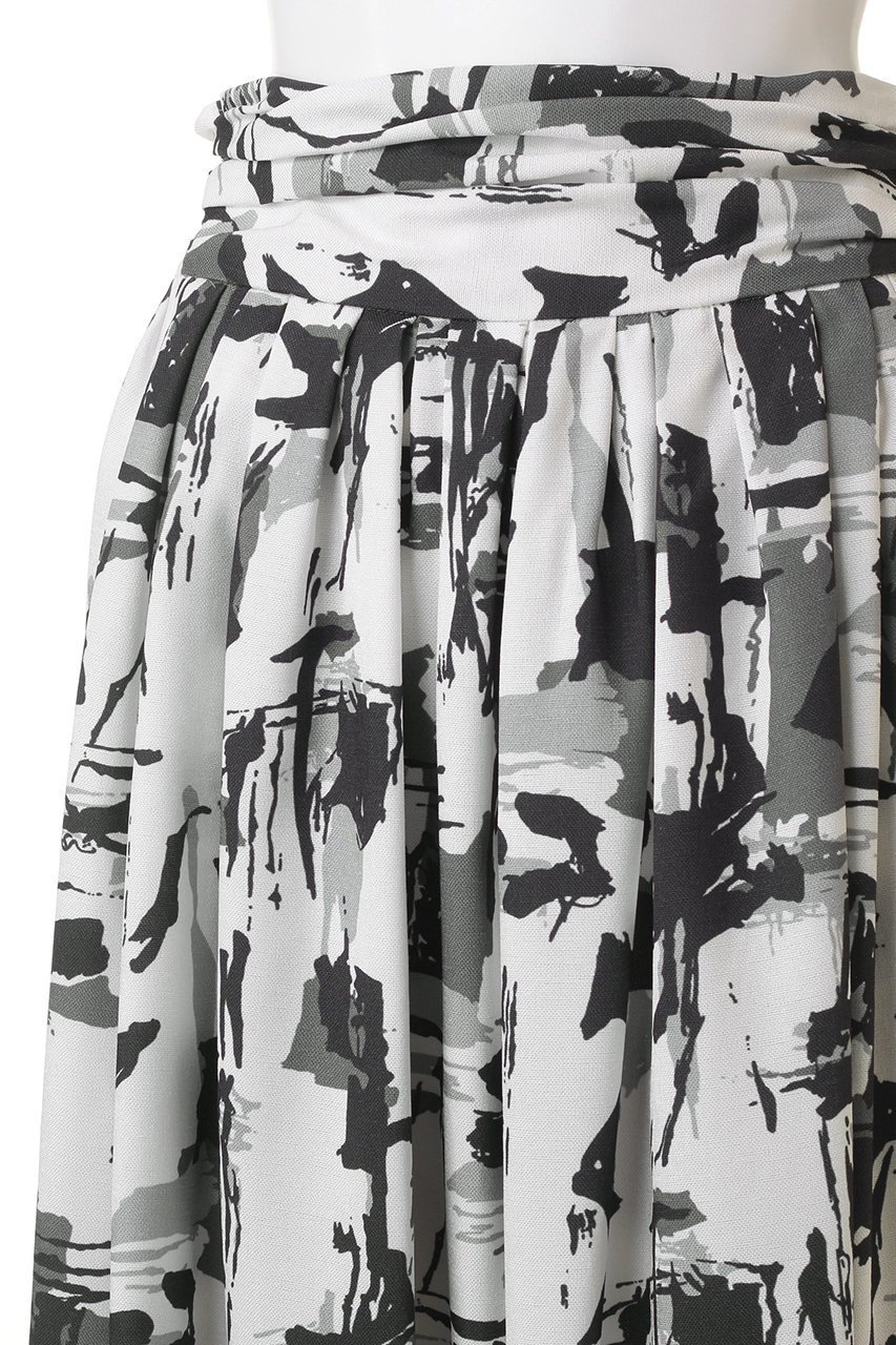 【レリル/lelill】の幾何学ペイントフレアーSK 人気、トレンドファッション・服の通販 founy(ファニー) 　ファッション　Fashion　レディースファッション　Fashion for Women　スカート　Skirts　エレガント 上品　Elegant　シンプル　Simple, Minimal　フォーマル　Formal, Dressy　フレア　Flare, Flared　プリント　Print, Printed Pattern　モノトーン　Monotone, Black and White　other-5|ID: prp329100004074543 ipo3291000000036562824