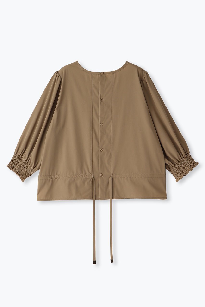 【レリル/lelill】の2WAYカーデブラウス 人気、トレンドファッション・服の通販 founy(ファニー) 　ファッション　Fashion　レディースファッション　Fashion for Women　トップス・カットソー　Cut & Sew Tops　シャツ・ブラウス・オフィスカジュアル　Elegant Blouses & Button-Ups　カーディガン　Cardigan, Knitwear　シャーリング　Shirring, Ruched　シンプル　Simple, Minimal　スリーブ　Sleeve, Long Sleeve / Short Sleeve　ロング　Long, Long-Length　夏　Summer　other-2|ID: prp329100004074544 ipo3291000000032915977