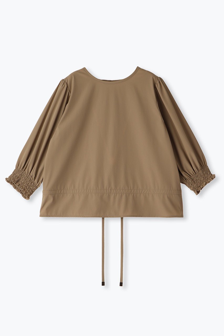 【レリル/lelill】の2WAYカーデブラウス インテリア・キッズ・メンズ・レディースファッション・服の通販 founy(ファニー) 　ファッション　Fashion　レディースファッション　Fashion for Women　トップス・カットソー　Cut & Sew Tops　シャツ・ブラウス・オフィスカジュアル　Elegant Blouses & Button-Ups　カーディガン　Cardigan, Knitwear　シャーリング　Shirring, Ruched　シンプル　Simple, Minimal　スリーブ　Sleeve, Long Sleeve / Short Sleeve　ロング　Long, Long-Length　夏　Summer　ベージュ|ID: prp329100004074544 ipo3291000000035823779