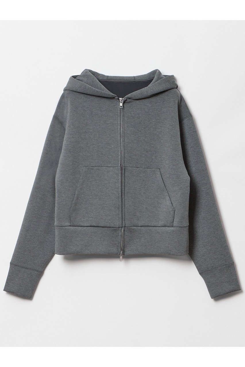 【アルアバイル/allureville】のエアクッションフーディー インテリア・キッズ・メンズ・レディースファッション・服の通販 founy(ファニー) 　ファッション　Fashion　レディースファッション　Fashion for Women　トップス・カットソー　Cut & Sew Tops　シャツ・ブラウス・オフィスカジュアル　Elegant Blouses & Button-Ups　レディースパーカー・カジュアルフーディー　Casual Hoodies & Sweatshirts　ロングTシャツ・Tシャツ　Longline T-Shirts & Tees　スウェット・クルーネックトップス　Sweatshirts & Crewnecks / Relaxed Fit Sweat Tops　カットソー・ベーシックTシャツ　Cut-and-Sewn Tops / Stretch Tees & Basics　クッション　Cushion, Throw Pillow　クラシック　Classic, Timeless Style　ジップ　Zip, Zipper　フェイス　Face, Facial Design　ポケット　Pocket, Pocket Detail　グレー|ID: prp329100004074545 ipo3291000000032895330