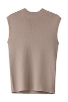 【アルアバイル/allureville】のバック釦ディティールPO A 人気、トレンドファッション・服の通販 founy(ファニー) ファッション Fashion レディースファッション Fashion for Women トップス・カットソー Cut & Sew Tops ニット Knit Tops & Sweaters カジュアルプルオーバー・ニットトップス Pullovers & Knit Tops / Casual Pullovers シンプル Simple, Minimal ノースリーブ Sleeveless, No-Sleeve |ID:prp329100004074548