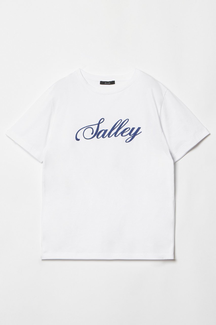 【アルアバイル/allureville】のエンブロイダリーロゴTEE 人気、トレンドファッション・服の通販 founy(ファニー) 　ファッション　Fashion　レディースファッション　WOMEN　トップス・カットソー　Tops/Tshirt　シャツ/ブラウス　Shirts/Blouses　ロング / Tシャツ　T-Shirts　カットソー　Cut and Sewn　グラフィック　Graphic　ショート　Short　シルケット　Mercerization　スリーブ　Sleeve　チェーン　Chain　ベーシック　Basic　 other-1|ID: prp329100004074576 ipo3291000000027504078