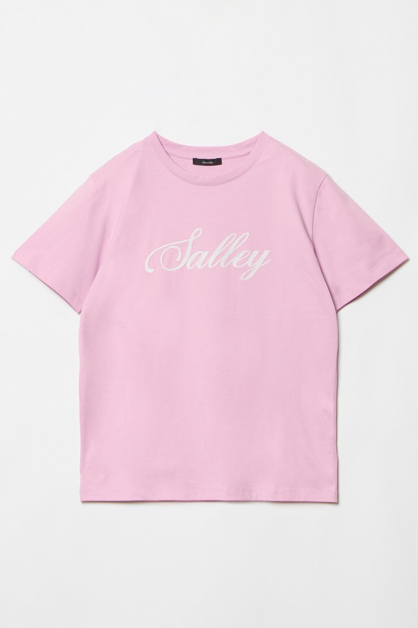 【アルアバイル/allureville】のエンブロイダリーロゴTEE インテリア・キッズ・メンズ・レディースファッション・服の通販 founy(ファニー) 　ファッション　Fashion　レディースファッション　WOMEN　トップス・カットソー　Tops/Tshirt　シャツ/ブラウス　Shirts/Blouses　ロング / Tシャツ　T-Shirts　カットソー　Cut and Sewn　グラフィック　Graphic　ショート　Short　シルケット　Mercerization　スリーブ　Sleeve　チェーン　Chain　ベーシック　Basic　ピンク|ID: prp329100004074576 ipo3291000000027504080