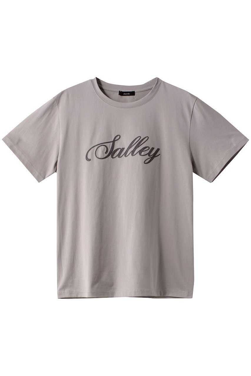 【アルアバイル/allureville】のエンブロイダリーロゴTEE インテリア・キッズ・メンズ・レディースファッション・服の通販 founy(ファニー) 　ファッション　Fashion　レディースファッション　WOMEN　トップス・カットソー　Tops/Tshirt　シャツ/ブラウス　Shirts/Blouses　ロング / Tシャツ　T-Shirts　カットソー　Cut and Sewn　グラフィック　Graphic　ショート　Short　シルケット　Mercerization　スリーブ　Sleeve　チェーン　Chain　ベーシック　Basic　グレージュ|ID: prp329100004074576 ipo3291000000028054532