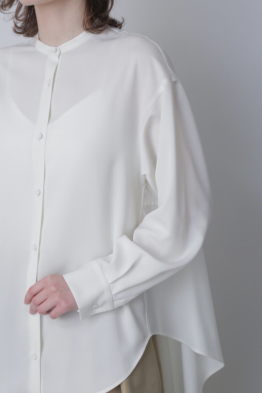 【ヒューエルミュージアム/hueLe Museum】の【hLM】ポリヴィスコースツイルブラウス 人気、トレンドファッション・服の通販 founy(ファニー) ファッション Fashion レディースファッション Fashion for Women トップス・カットソー Cut & Sew Tops シャツ・ブラウス・オフィスカジュアル Elegant Blouses & Button-Ups スリーブ Sleeve, Long Sleeve / Short Sleeve ドレープ Drape, Draping Fabric ペプラム Peplum, Flared Hem ロング Long, Long-Length other-4|ID: prp329100004074595 ipo3291000000035970080