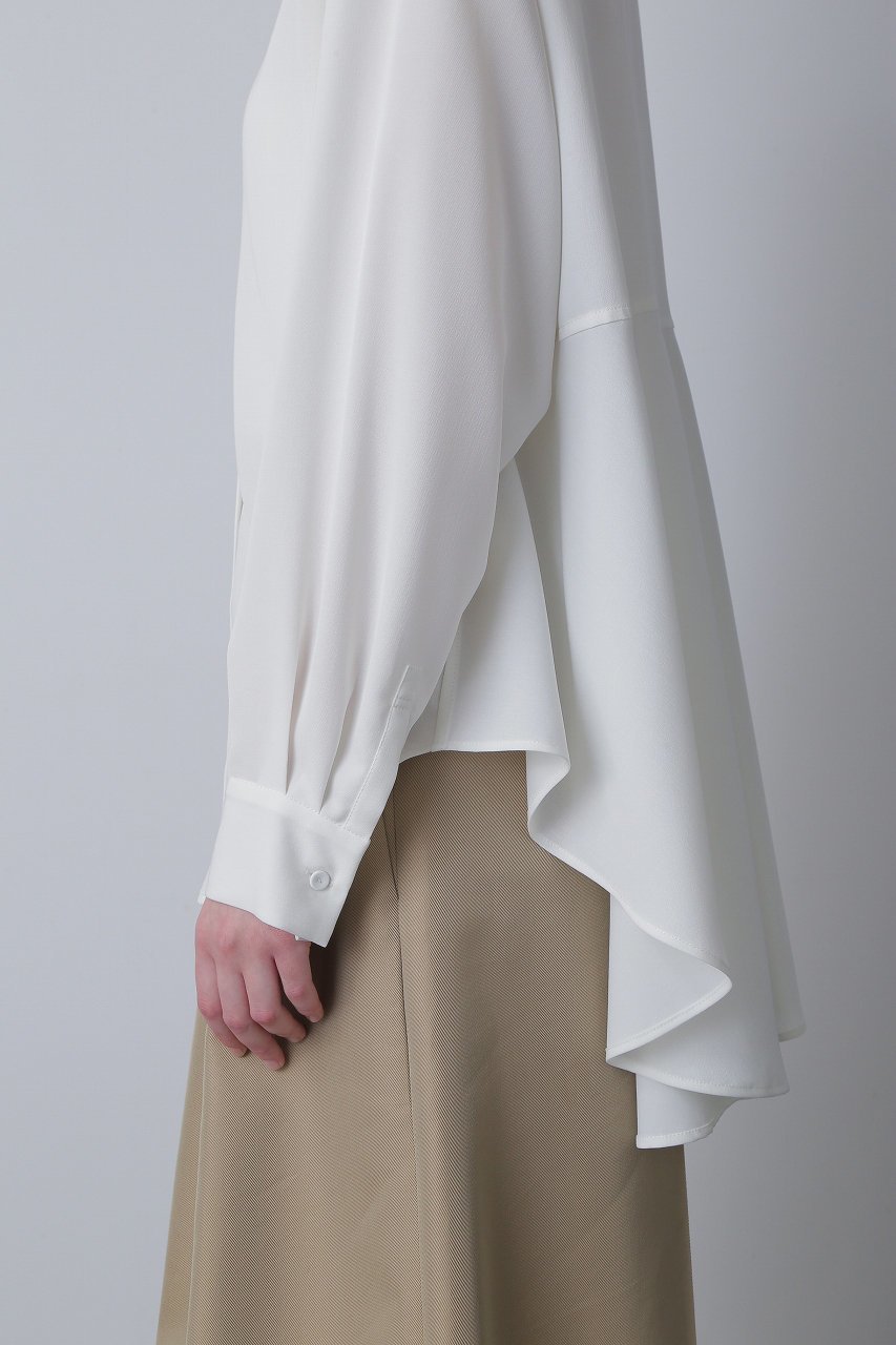 【ヒューエルミュージアム/hueLe Museum】の【hLM】ポリヴィスコースツイルブラウス 人気、トレンドファッション・服の通販 founy(ファニー) ファッション Fashion レディースファッション Fashion for Women トップス・カットソー Cut & Sew Tops シャツ・ブラウス・オフィスカジュアル Elegant Blouses & Button-Ups スリーブ Sleeve, Long Sleeve / Short Sleeve ドレープ Drape, Draping Fabric ペプラム Peplum, Flared Hem ロング Long, Long-Length other-5|ID: prp329100004074595 ipo3291000000035970081