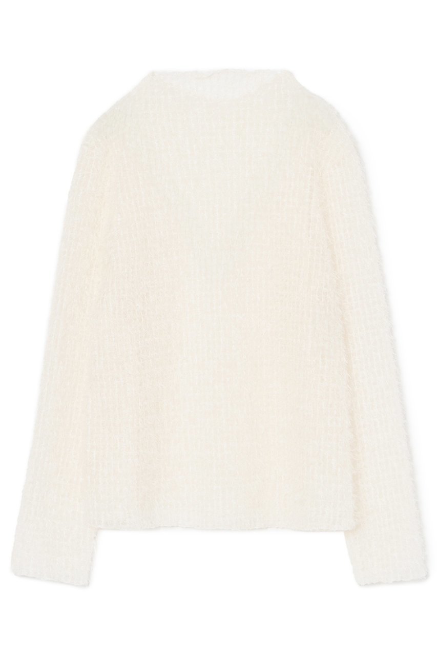 【アナイ/ANAYI】のプレイドフェザーチュールプルオーバー インテリア・キッズ・メンズ・レディースファッション・服の通販 founy(ファニー) ファッション Fashion レディースファッション Fashion for Women トップス・カットソー Cut & Sew Tops シャツ・ブラウス・オフィスカジュアル Elegant Blouses & Button-Ups ロングTシャツ・Tシャツ Longline T-Shirts & Tees カジュアルプルオーバー・ニットトップス Pullovers & Knit Tops / Casual Pullovers カットソー・ベーシックTシャツ Cut-and-Sewn Tops / Stretch Tees & Basics エアリー Airy Texture エレガント 上品 Elegant シアー Sheer, See-Through スリーブ Sleeve, Long Sleeve / Short Sleeve チュール Tulip, Tulip Motif モックネック Mock Neck, Short Turtleneck ロング Long, Long-Length オフホワイト|ID: prp329100004074608 ipo3291000000035053251