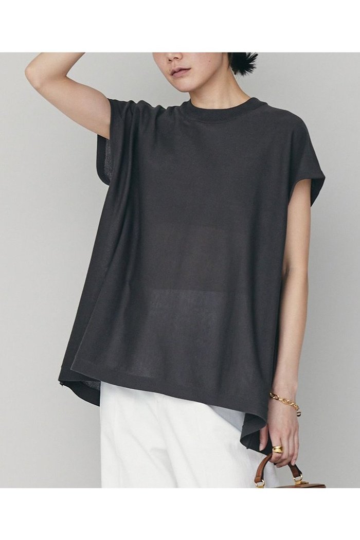 【カレンソロジー/Curensology】のニットフレアトップス インテリア・キッズ・メンズ・レディースファッション・服の通販 founy(ファニー) https://founy.com/ ファッション Fashion レディースファッション WOMEN トップス・カットソー Tops/Tshirt ニット Knit Tops プルオーバー Pullover カーゴパンツ Cargo Pants サマー Summer シアー Sheer シンプル Simple スリーブ Sleeve デニム Denim フレンチ French ラグジュアリー Luxury 夏 Summer |ID: prp329100004074623 ipo3291000000030963692