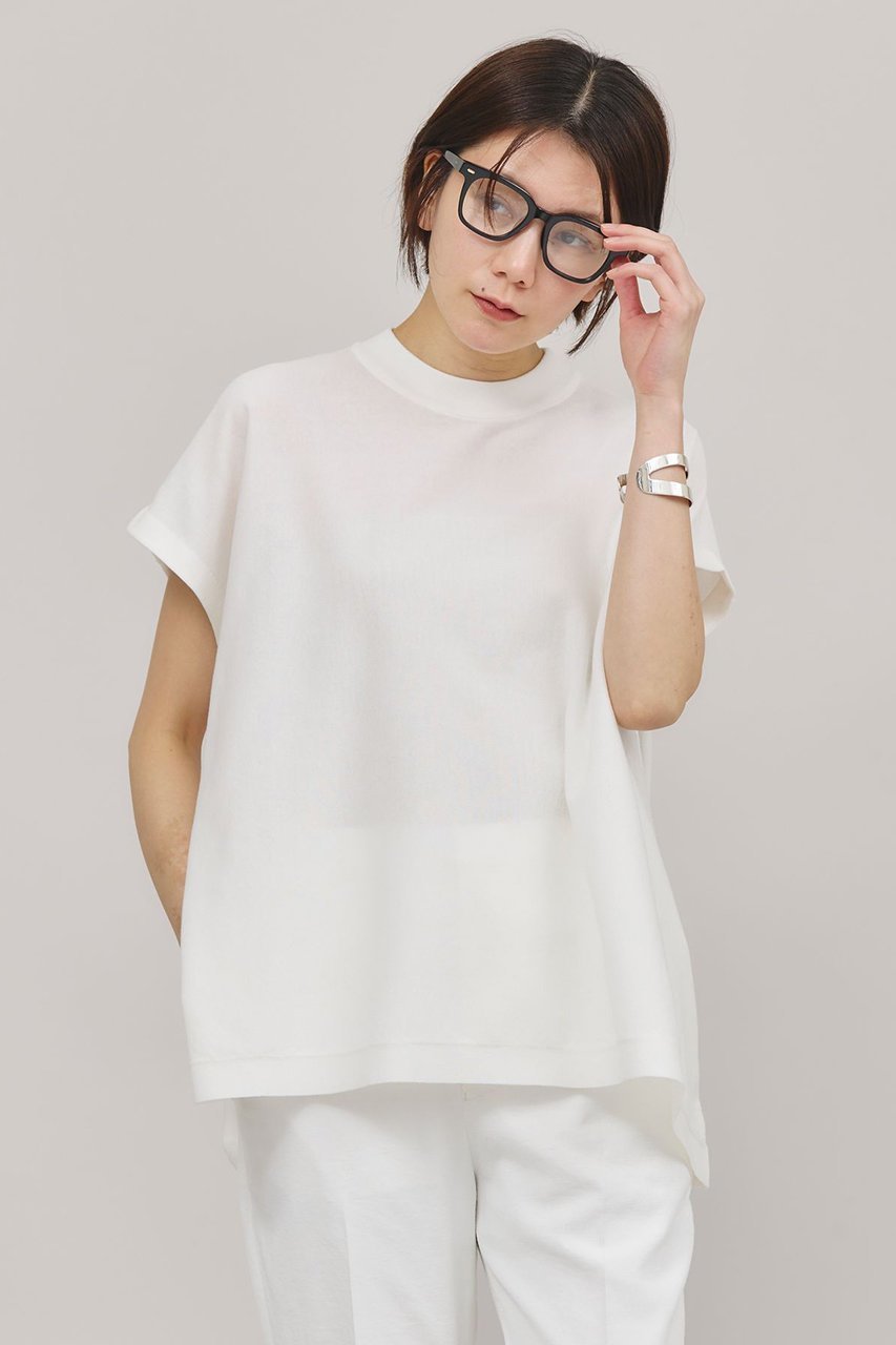【カレンソロジー/Curensology】のニットフレアトップス 人気、トレンドファッション・服の通販 founy(ファニー) 　ファッション　Fashion　レディースファッション　Fashion for Women　トップス・カットソー　Cut & Sew Tops　ニット　Knit Tops & Sweaters　カジュアルプルオーバー・ニットトップス　Pullovers & Knit Tops / Casual Pullovers　カーゴパンツ　Cargo Pants, Utility Pants　サマー　Summer, Summer Style　シアー　Sheer, See-Through　シンプル　Simple, Minimal　スリーブ　Sleeve, Long Sleeve / Short Sleeve　デニム　Denim, Jeans Material　フレンチ　French, French Style　ラグジュアリー　Luxury, Elegant　夏　Summer　other-2|ID: prp329100004074623 ipo3291000000033705759