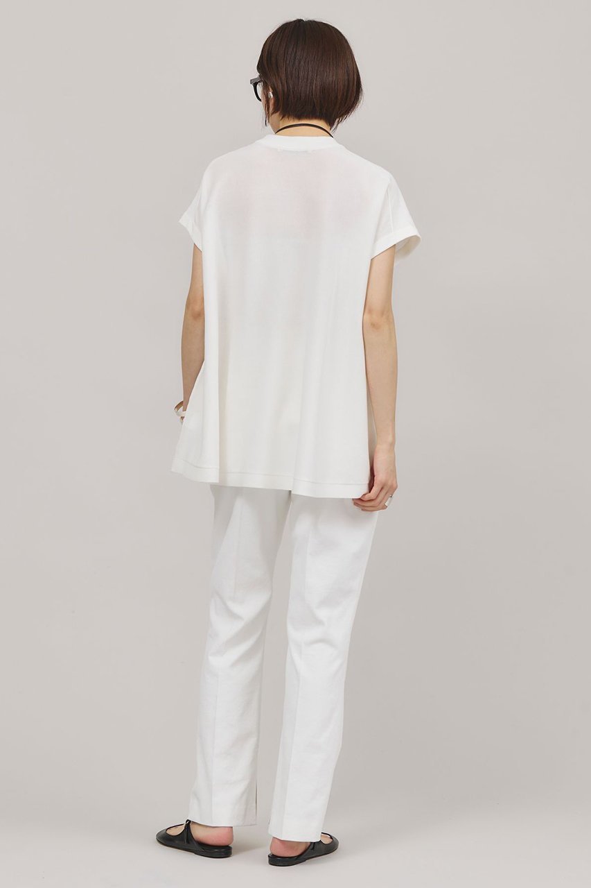 【カレンソロジー/Curensology】のニットフレアトップス 人気、トレンドファッション・服の通販 founy(ファニー) 　ファッション　Fashion　レディースファッション　Fashion for Women　トップス・カットソー　Cut & Sew Tops　ニット　Knit Tops & Sweaters　カジュアルプルオーバー・ニットトップス　Pullovers & Knit Tops / Casual Pullovers　カーゴパンツ　Cargo Pants, Utility Pants　サマー　Summer, Summer Style　シアー　Sheer, See-Through　シンプル　Simple, Minimal　スリーブ　Sleeve, Long Sleeve / Short Sleeve　デニム　Denim, Jeans Material　フレンチ　French, French Style　ラグジュアリー　Luxury, Elegant　夏　Summer　other-7|ID: prp329100004074623 ipo3291000000033705764