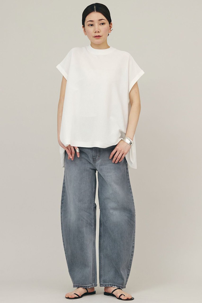 【カレンソロジー/Curensology】のニットフレアトップス 人気、トレンドファッション・服の通販 founy(ファニー) 　ファッション　Fashion　レディースファッション　Fashion for Women　トップス・カットソー　Cut & Sew Tops　ニット　Knit Tops & Sweaters　カジュアルプルオーバー・ニットトップス　Pullovers & Knit Tops / Casual Pullovers　カーゴパンツ　Cargo Pants, Utility Pants　サマー　Summer, Summer Style　シアー　Sheer, See-Through　シンプル　Simple, Minimal　スリーブ　Sleeve, Long Sleeve / Short Sleeve　デニム　Denim, Jeans Material　フレンチ　French, French Style　ラグジュアリー　Luxury, Elegant　夏　Summer　other-8|ID: prp329100004074623 ipo3291000000033705765