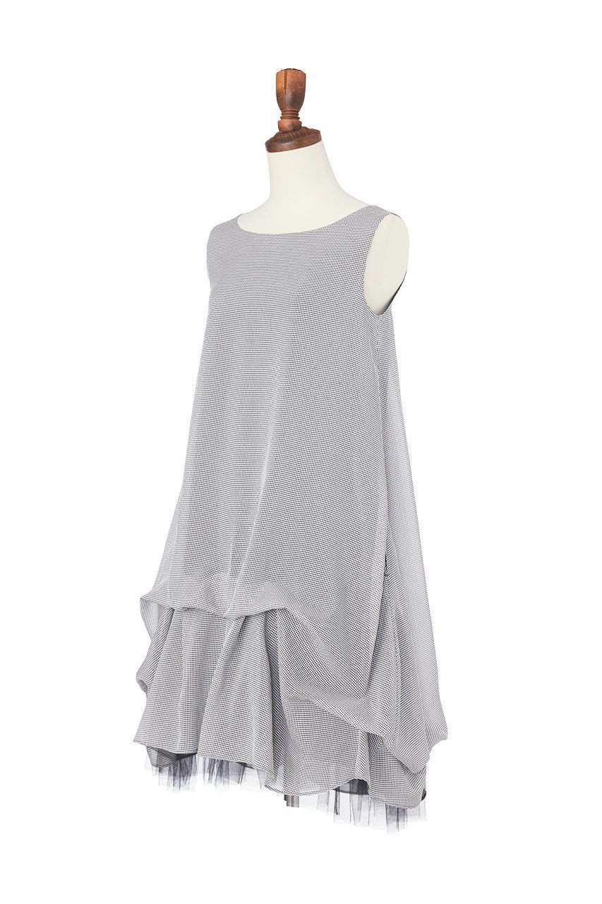【デイジーリン/DAISY LIN】のDress “Airy Fairy” 人気、トレンドファッション・服の通販 founy(ファニー) 　ファッション　Fashion　レディースファッション　Fashion for Women　ワンピース　Dresses　フォーマル・パーティードレス・結婚式用ドレス　Elegant & Casual Dresses　チュニック　Tunic Tops & Dresses　ウォッシャブル　Machine Washable　チェック　Check, Plaid, Tartan　チュニック　Tunic, Long Top　チュール　Tulip, Tulip Motif　エレガント 上品　Elegant　夏　Summer　other-2|ID: prp329100004076135 ipo3291000000032895632