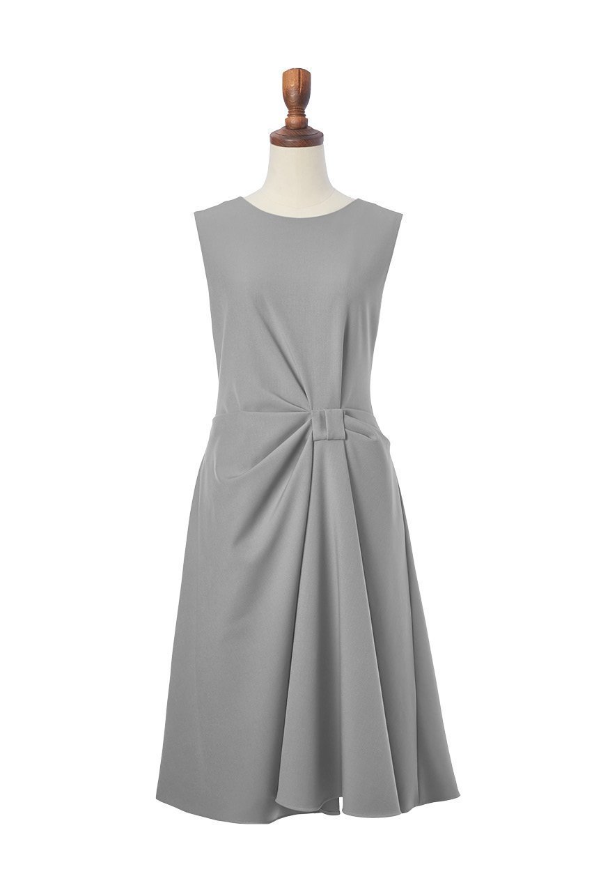 【デイジーリン/DAISY LIN】のDress “Calla Lilly” インテリア・キッズ・メンズ・レディースファッション・服の通販 founy(ファニー) 　ファッション　Fashion　レディースファッション　Fashion for Women　ワンピース　Dresses　フォーマル・パーティードレス・結婚式用ドレス　Elegant & Casual Dresses　チュニック　Tunic Tops & Dresses　イレギュラー　Irregular Design　ウォッシャブル　Machine Washable　ストレッチ　Stretch, Stretchy Fabric　チュニック　Tunic, Long Top　ドレス　Dress, One-Piece　ドレープ　Drape, Draping Fabric　フレア　Flare, Flared　リボン　Ribbon, Bow　夏　Summer　ソフィーグレー|ID: prp329100004076136 ipo3291000000032895596