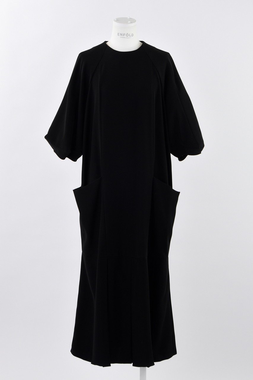【エンフォルド/ENFOLD】のPEツイル コクーンプリーツ DRS/ドレス 人気、トレンドファッション・服の通販 founy(ファニー) 　ファッション　Fashion　レディースファッション　Fashion for Women　ワンピース　Dresses　フォーマル・パーティードレス・結婚式用ドレス　Elegant & Casual Dresses　チュニック　Tunic Tops & Dresses　エレガント 上品　Elegant　スクエア　Square, Square Shape　チュニック　Tunic, Long Top　ツイル　Twist, Twisted Detail　ドレス　Dress, One-Piece　パターン　Pattern, Design Print　ロング　Long, Long-Length　 other-1|ID: prp329100004076154 ipo3291000000032894045