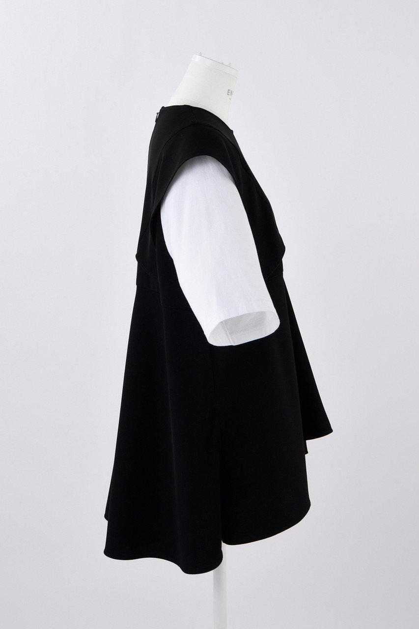 【エンフォルド/ENFOLD】のPEツイル スリーブレイヤー P.O/プルオーバー 人気、トレンドファッション・服の通販 founy(ファニー) 　ファッション　Fashion　レディースファッション　Fashion for Women　トップス・カットソー　Cut & Sew Tops　シャツ・ブラウス・オフィスカジュアル　Elegant Blouses & Button-Ups　カジュアルプルオーバー・ニットトップス　Pullovers & Knit Tops / Casual Pullovers　カットソー　Cut and Sewn Top　ショート　Short, Short Length　スリーブ　Sleeve, Long Sleeve / Short Sleeve　タンク　Tank Top, Sleeveless Top　ツイル　Twist, Twisted Detail　パターン　Pattern, Design Print　フレア　Flare, Flared　ペプラム　Peplum, Flared Hem　ルーズ　Loose, Oversized　other-4|ID: prp329100004076155 ipo3291000000036059888