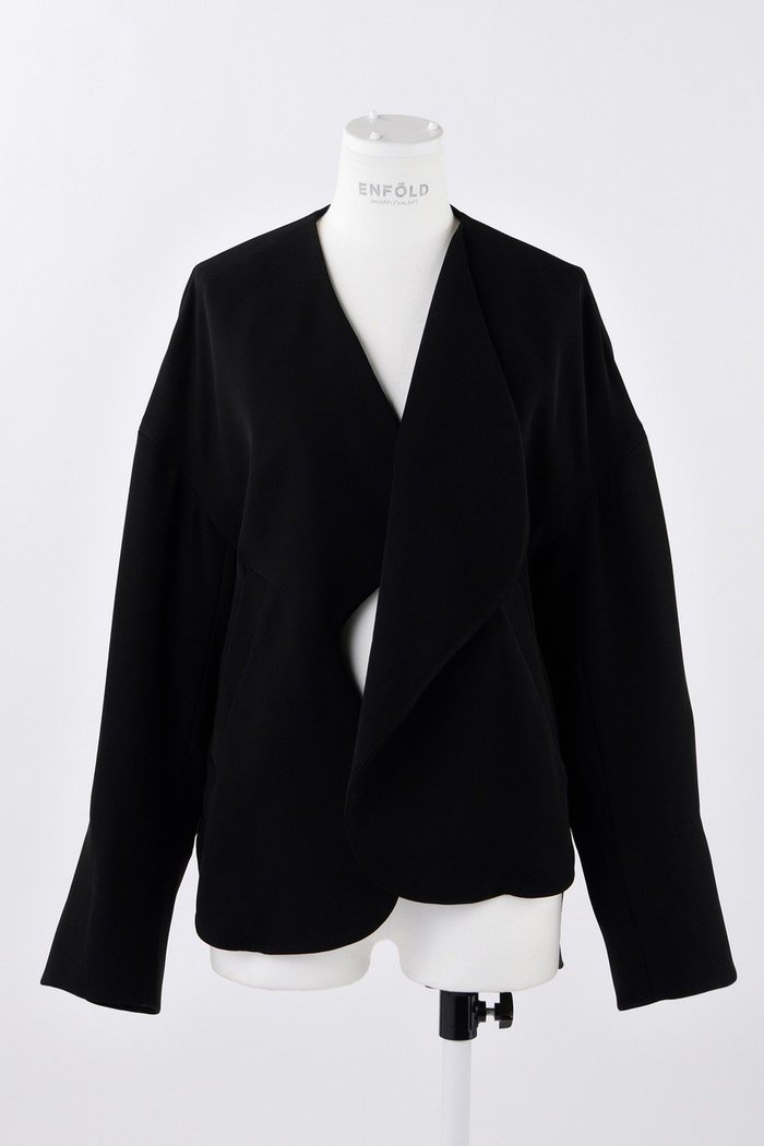 【エンフォルド/ENFOLD】のPEツイル アシンメ JK/ジャケット インテリア・キッズ・メンズ・レディースファッション・服の通販 founy(ファニー) https://founy.com/ ファッション Fashion レディースファッション Fashion for Women アウター Coat / Outerwear Collection レディースジャケット・軽アウター Jackets アシンメトリー Asymmetrical Style ジャケット Jacket, Outerwear ツイル Twist, Twisted Detail リラックス Relax, Relaxed Fit |ID: prp329100004076156 ipo3291000000035654823