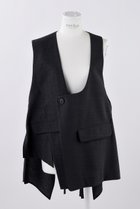 【エンフォルド/ENFOLD】のグレンチェック アシンメベスト 人気、トレンドファッション・服の通販 founy(ファニー) ファッション Fashion レディースファッション Fashion for Women アウター Coat / Outerwear Collection レディースジャケット・軽アウター Jackets シンプル Simple, Minimal ジャケット Jacket, Outerwear チェック Check, Plaid, Tartan パターン Pattern, Design Print ベスト Vest, Waistcoat ポケット Pocket, Pocket Detail thumbnail チャコールグレー|ID: prp329100004076157 ipo3291000000035371043