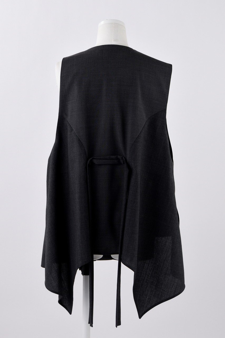 【エンフォルド/ENFOLD】のグレンチェック アシンメベスト 人気、トレンドファッション・服の通販 founy(ファニー) 　ファッション　Fashion　レディースファッション　Fashion for Women　アウター　Coat / Outerwear Collection　レディースジャケット・軽アウター　Jackets　シンプル　Simple, Minimal　ジャケット　Jacket, Outerwear　チェック　Check, Plaid, Tartan　パターン　Pattern, Design Print　ベスト　Vest, Waistcoat　ポケット　Pocket, Pocket Detail　other-3|ID: prp329100004076157 ipo3291000000035371046