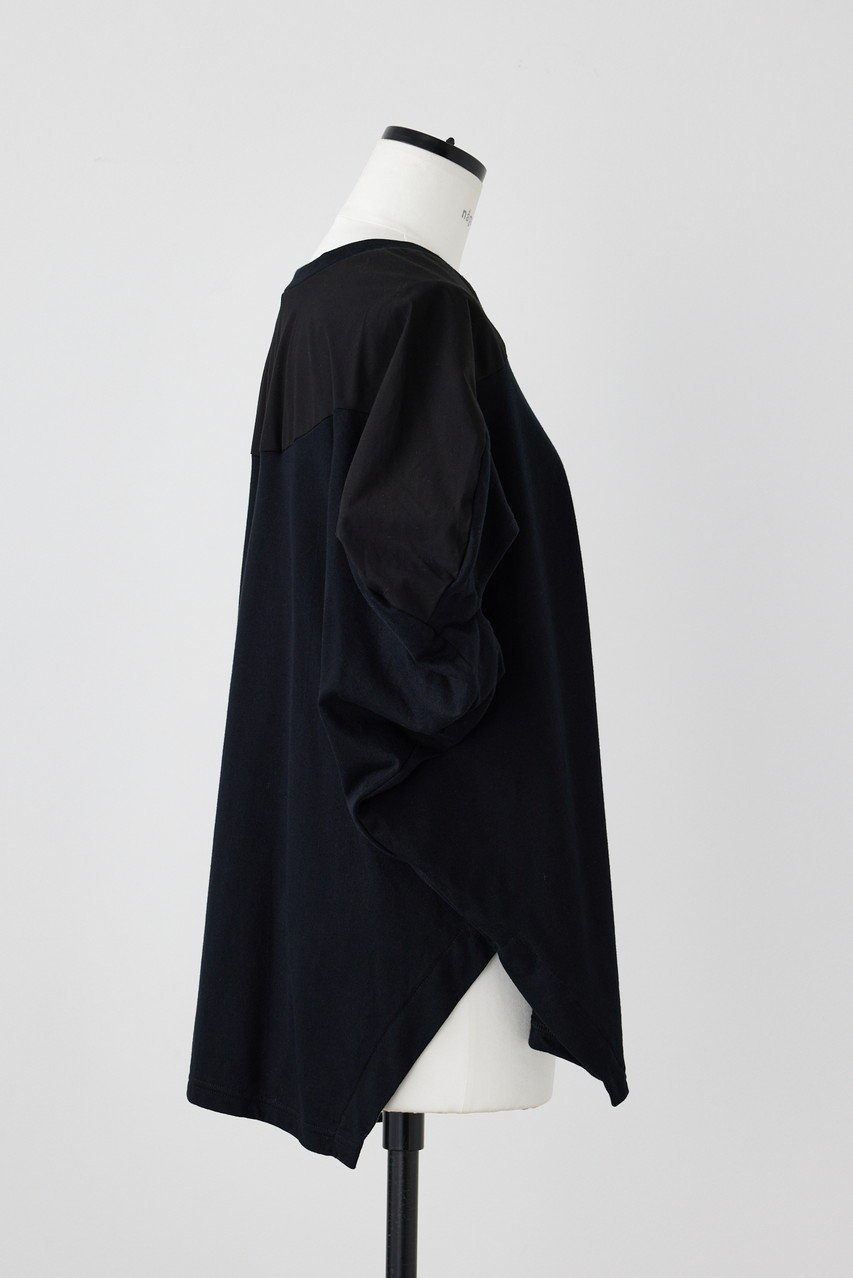 【ナゴンスタンス/nagonstans】のCO天竺 Round P.O/プルオーバー 人気、トレンドファッション・服の通販 founy(ファニー) 　ファッション　Fashion　レディースファッション　Fashion for Women　トップス・カットソー　Cut & Sew Tops　シャツ・ブラウス・オフィスカジュアル　Elegant Blouses & Button-Ups　ロングTシャツ・Tシャツ　Longline T-Shirts & Tees　カジュアルプルオーバー・ニットトップス　Pullovers & Knit Tops / Casual Pullovers　カットソー・ベーシックTシャツ　Cut-and-Sewn Tops / Stretch Tees & Basics　カットソー　Cut and Sewn Top　ショート　Short, Short Length　スリーブ　Sleeve, Long Sleeve / Short Sleeve　ミックス　Mix, Mixed Style　エレガント 上品　Elegant　other-4|ID: prp329100004076171 ipo3291000000032914758
