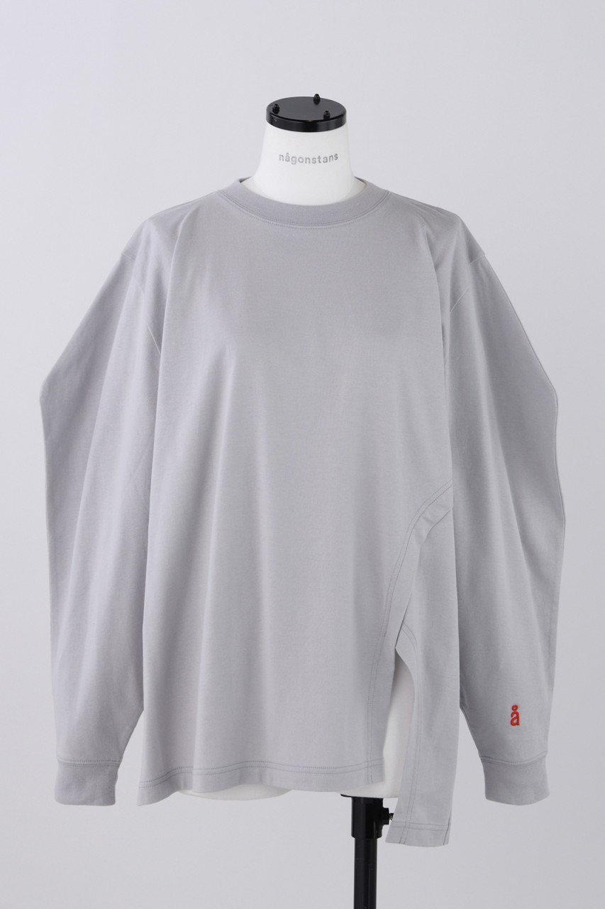 【ナゴンスタンス/nagonstans】のCO天竺 Angular ロンT インテリア・キッズ・メンズ・レディースファッション・服の通販 founy(ファニー) 　ファッション　Fashion　レディースファッション　Fashion for Women　トップス・カットソー　Cut & Sew Tops　シャツ・ブラウス・オフィスカジュアル　Elegant Blouses & Button-Ups　ロングTシャツ・Tシャツ　Longline T-Shirts & Tees　カットソー・ベーシックTシャツ　Cut-and-Sewn Tops / Stretch Tees & Basics　スリーブ　Sleeve, Long Sleeve / Short Sleeve　ロング　Long, Long-Length　Hai|ID: prp329100004076172 ipo3291000000032914786