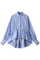 【エズミ/EZUMi】のドローストリング バルーン シャツ 人気、トレンドファッション・服の通販 founy(ファニー) ファッション Fashion レディースファッション WOMEN トップス・カットソー Tops/Tshirt シャツ/ブラウス Shirts/Blouses エレガント 上品 Elegant スタンド Stand スリーブ Sleeve ドローストリング Drawstring バルーン Balloon リボン Ribbon ロング Long thumbnail サックス|ID: prp329100004076179 ipo3291000000027523155