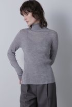 【ヒューエルミュージアム/hueLe Museum】の【hLM】シアーワイドリブタートルネック 人気、トレンドファッション・服の通販 founy(ファニー) ファッション Fashion レディースファッション Fashion for Women トップス・カットソー Cut & Sew Tops ニット Knit Tops & Sweaters カジュアルプルオーバー・ニットトップス Pullovers & Knit Tops / Casual Pullovers タートルネック・ハイネックトップス Turtlenecks & High-Neck Tops おすすめ Recommended / Our Picks インナー Innerwear シアー Sheer, See-Through ジャケット Jacket, Outerwear タートル Turtleneck, Turtle Collar タートルネック Turtleneck, High Neck ワイドリブ Wide Rib, Wide Ribbed Knit A/W・秋冬 Autumn/Winter thumbnail グレー|ID: prp329100004076203 ipo3291000000035372359