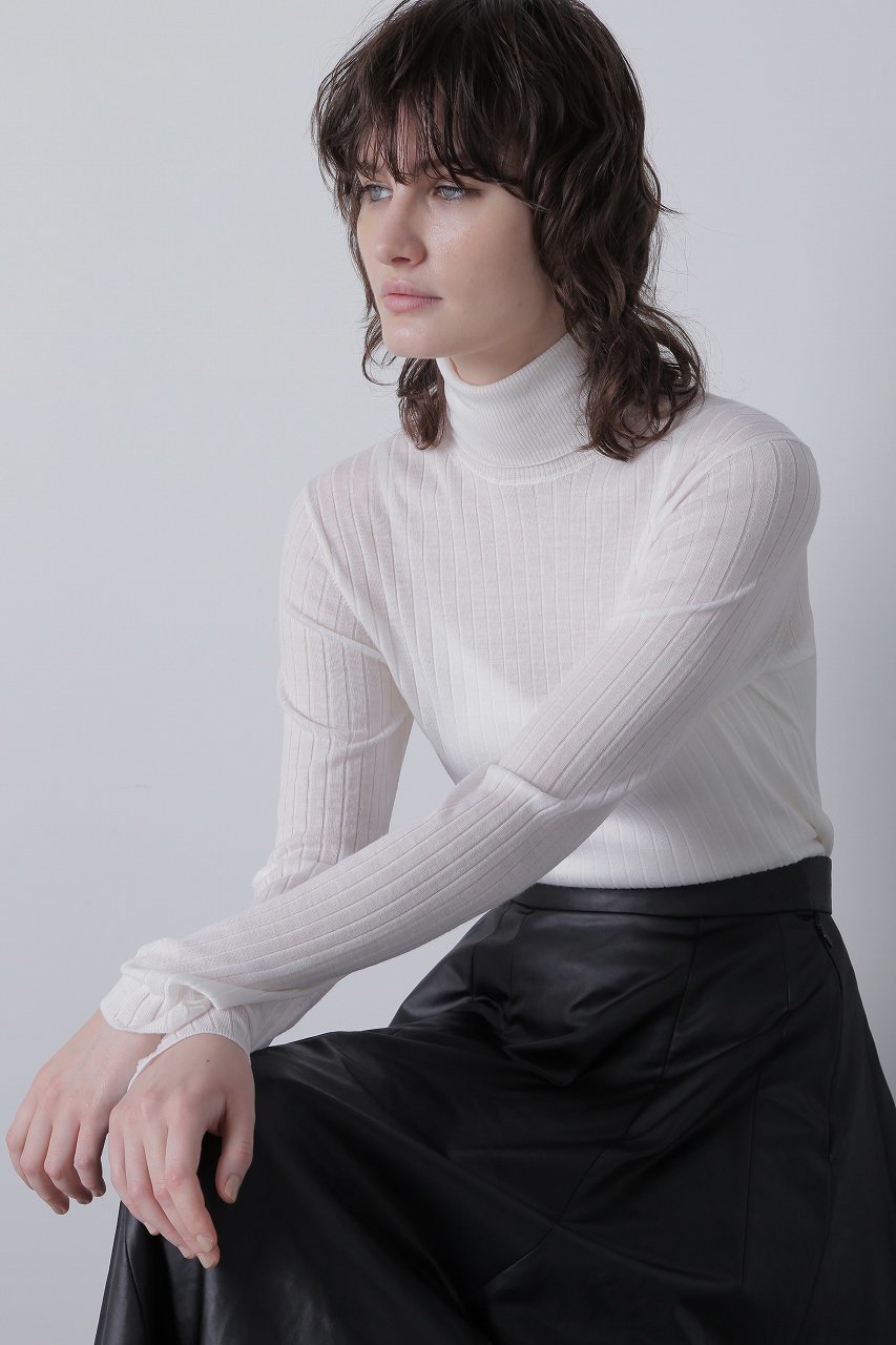 【ヒューエルミュージアム/hueLe Museum】の【hLM】シアーワイドリブタートルネック インテリア・キッズ・メンズ・レディースファッション・服の通販 founy(ファニー) ファッション Fashion レディースファッション Fashion for Women トップス・カットソー Cut & Sew Tops ニット Knit Tops & Sweaters カジュアルプルオーバー・ニットトップス Pullovers & Knit Tops / Casual Pullovers タートルネック・ハイネックトップス Turtlenecks & High-Neck Tops おすすめ Recommended / Our Picks インナー Innerwear シアー Sheer, See-Through ジャケット Jacket, Outerwear タートル Turtleneck, Turtle Collar タートルネック Turtleneck, High Neck ワイドリブ Wide Rib, Wide Ribbed Knit A/W・秋冬 Autumn/Winter ホワイト|ID: prp329100004076203 ipo3291000000035372360