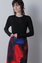 【ヒューエルミュージアム/hueLe Museum】の【hLM】シアーワイドリブクルーネック ブラック|ID: prp329100004076204 ipo3291000000036759864