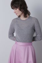 【ヒューエルミュージアム/hueLe Museum】の【hLM】シアーワイドリブクルーネック グレー|ID: prp329100004076204 ipo3291000000036759866